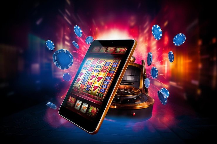 Focused bettor analyzing sports bet on mobile device